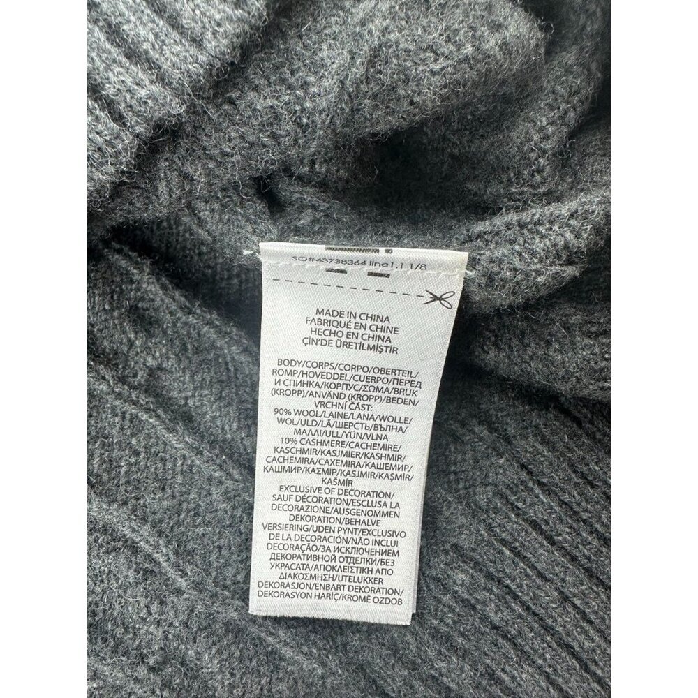 POLO RALPH LAUREN Mens Gray 100% Cashmere Cable Knit Crewneck Sweater sz.L - Picture 5 of 7